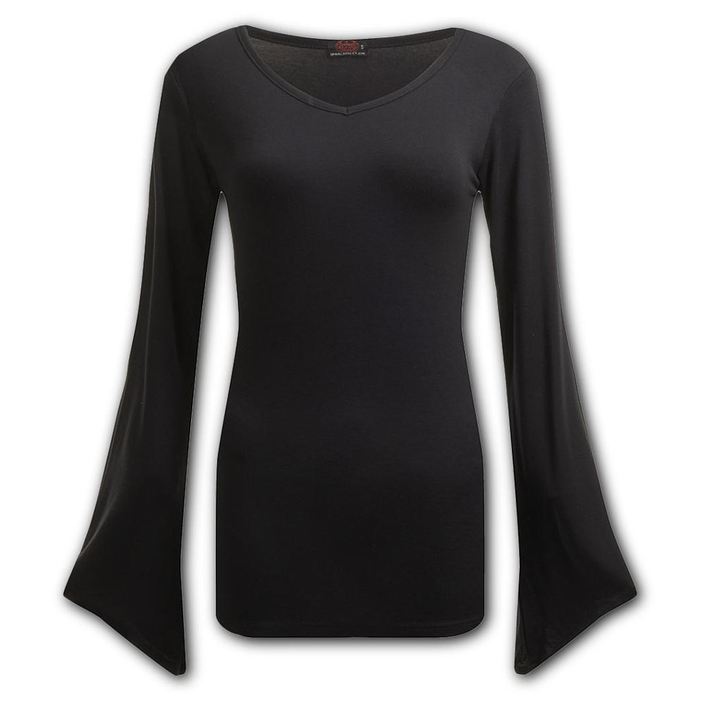 Spiral - GOTHIC ELEGANCE Longsleeve top - Black